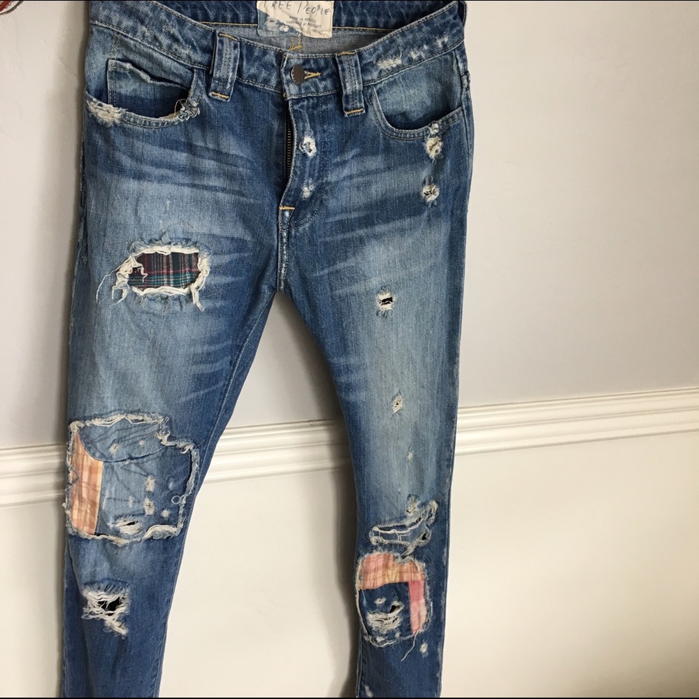 Free People destroyed jeans